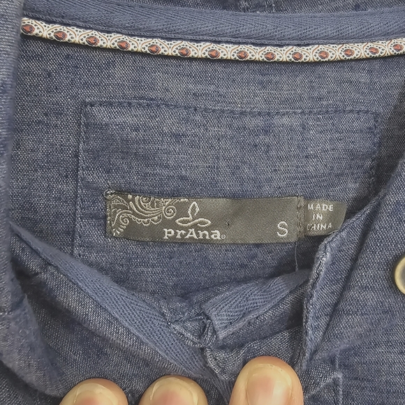 Prana Shelton Hemp Hooded Hoodie Top Women's Small - Picture 5 of 6